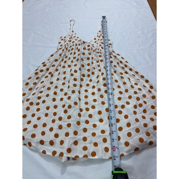 Zara Womens Small Polka Dot Tank Mini Dress Sundress Romantic Dainty Vacation - Picture 7 of 8
